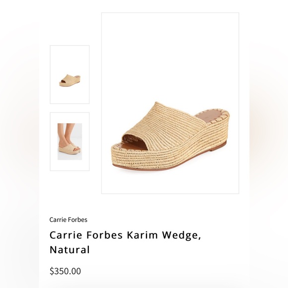 Carrie Forbes KARIM Woven Rafia Shoes Sandals 38 7.5 8 - Picture 3 of 12